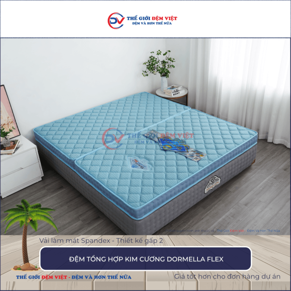 Đệm tổng hợp Kim Cương Dormella Flex